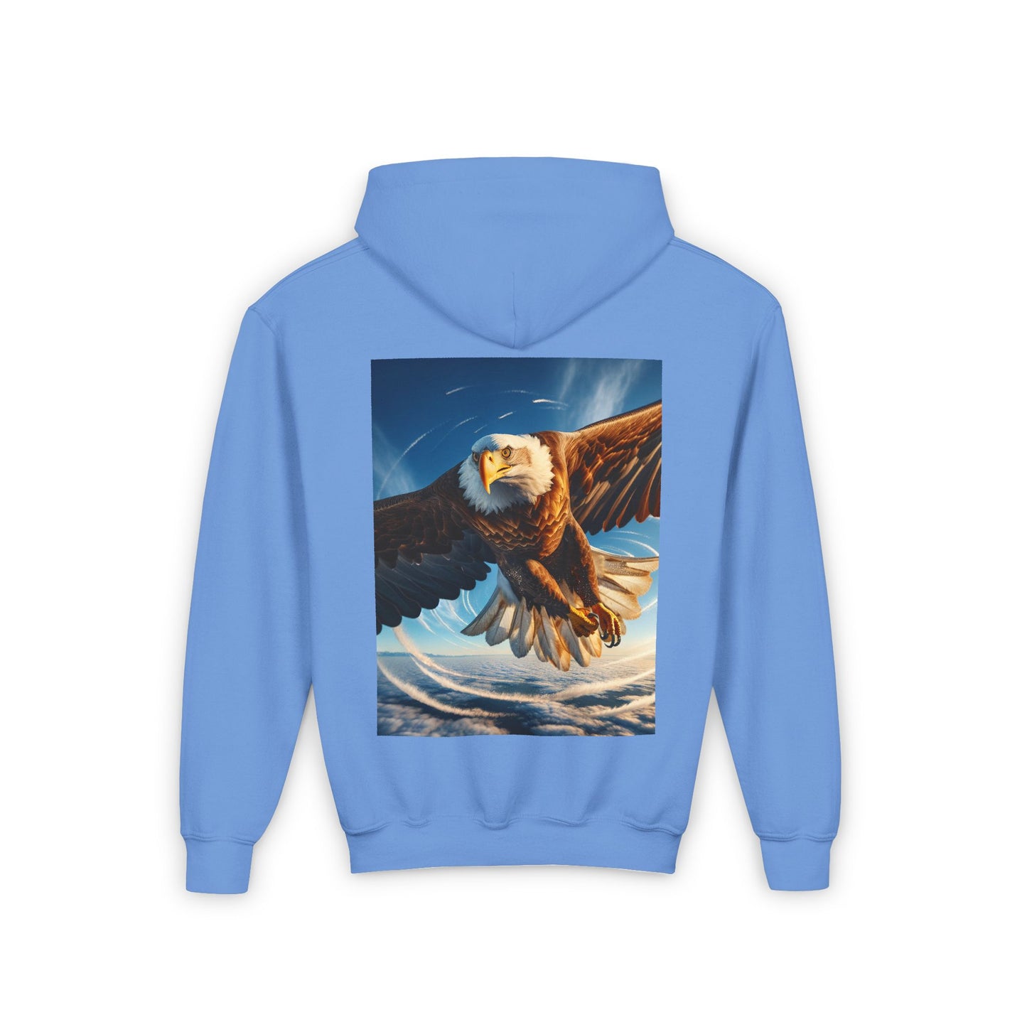 Eagle Flight Youth Hoodie - Heavy Blend for Nature Lovers