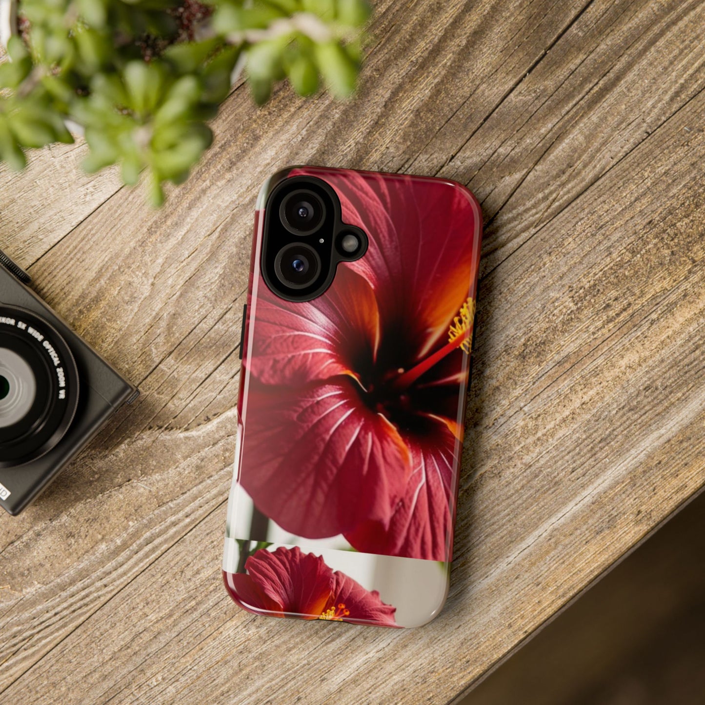 Tough Cases: Tropical Hibiscus Phone Case - Vibrant Floral Design for Nature Lovers