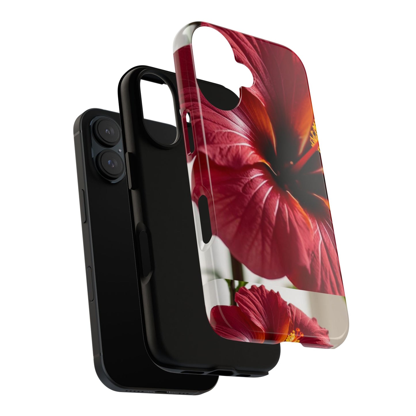 Tough Cases: Tropical Hibiscus Phone Case - Vibrant Floral Design for Nature Lovers