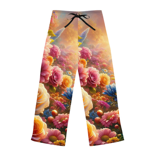 Floral Pattern Women's Pajama Pants - Cozy Sleepwear for Relaxation