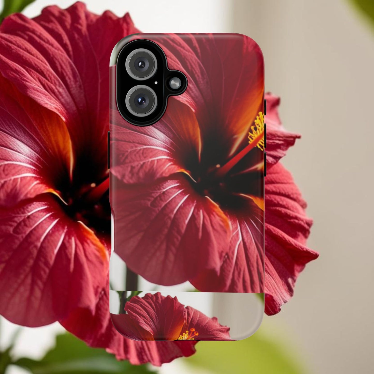 Tough Cases: Tropical Hibiscus Phone Case - Vibrant Floral Design for Nature Lovers