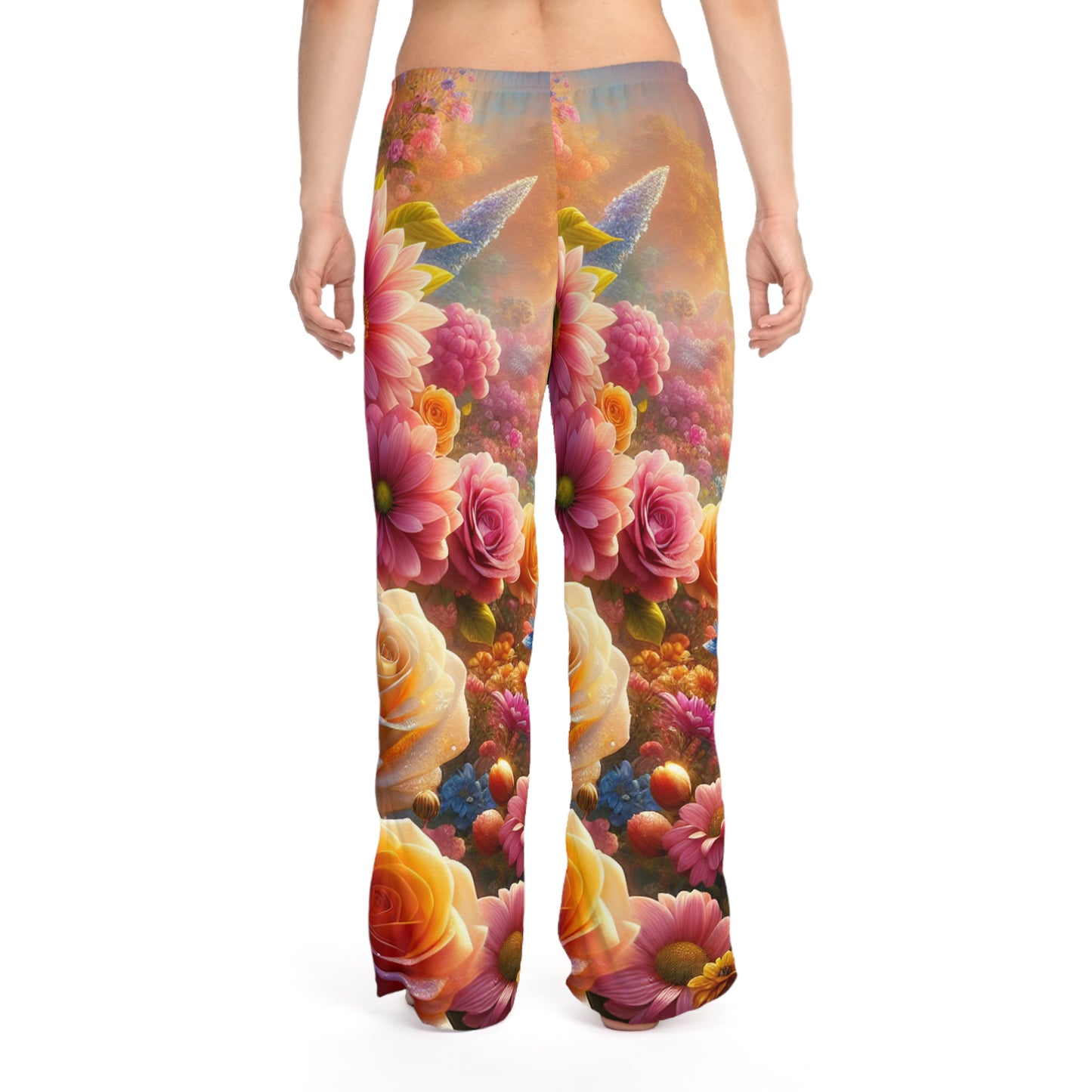 Floral Pattern Women's Pajama Pants - Cozy Sleepwear for Relaxation